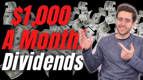 In order to make the calculation easier, i assumed that every dollar is invested in a dividend stock trading at $1. Make $1,000 A Month In Dividend Income! - YouTube