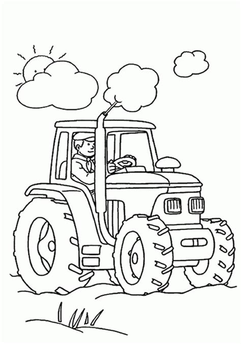 Ausmalbilder Traktor Mit Frontlader , Free Printable Tractor Coloring Pages for Kids ...