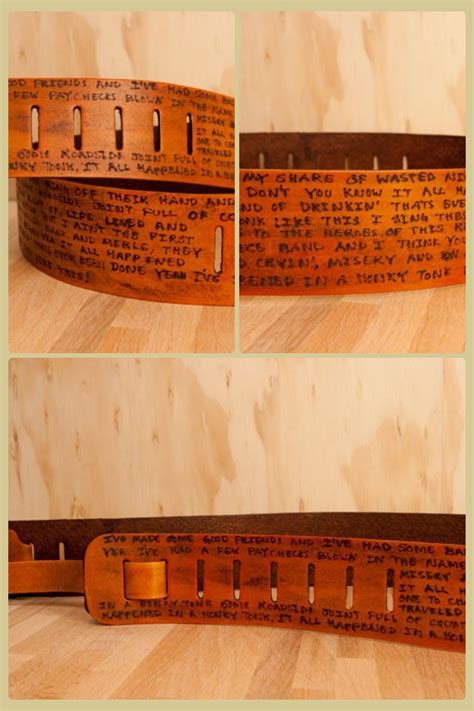 Free quotes on leather, vinyl & fabric cleaning, repairs & reupholstery. Love this! Leather guitar strap customized with a favorite quote or lyrics! | Leather guitar ...