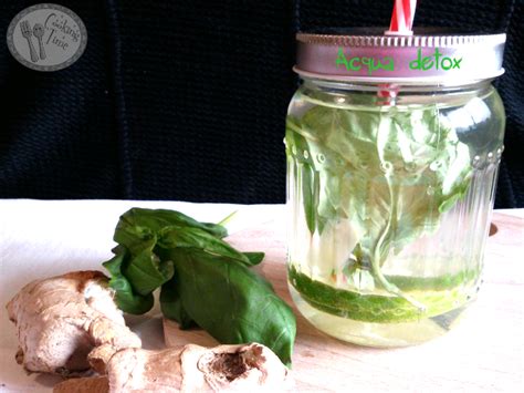 Acqua detox zenzero e limone | benessere e gusto blog. Acqua detox zenzero, basilico e lime | Ricetta ed ...