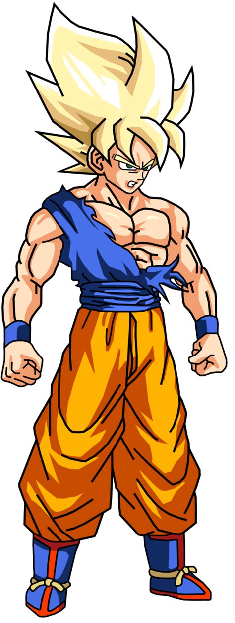 Super Saiyan Goku (Render) by AnthonyJMo.deviantart.com on @DeviantArt ...