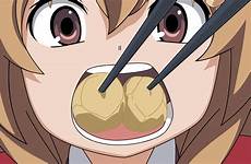 anime eating mouth taiga toradora aisaka eyes girl big cartoon wallpaper mangaka illustration wallhere