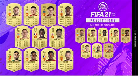 Fifa 16 fifa 17 fifa 18 fifa 19 fifa 20 fifa 21. Manchester United Fifa 21 Predictions : FIFA