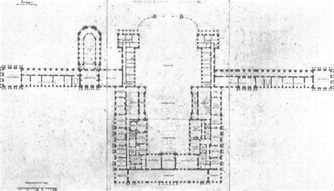 Plan of the ground level of the grand commun, 1756. Schloss Versailles