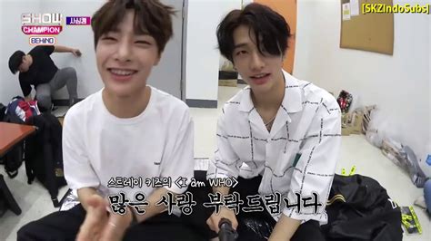 Rather than individuals surviving to become a team, the trainees will be working towards the goal of debuting all members together. INDO SUB Stray Kids Selfcam - Show Champ behind ep. 104 ...