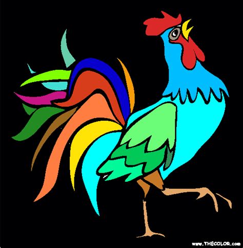 Portuguese symbols travel to portugal culture and vector. Strutting+Rooster+Coloring+Page | Online coloring pages ...