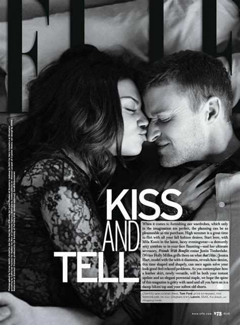 Splash this week, bryan greenberg joined his famous friends mila kunis and justin timberlake on the set of friends with benefits. while jt and milla were shooting throughout the week, they had. Mila Kunis & Justin Timberlake by Carter Smith for Elle ...