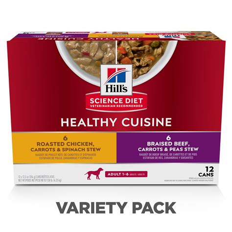 Maybe you would like to learn more about one of these? Hill's Science Diet Adult Healthy Cuisine Chicken and Beef ...