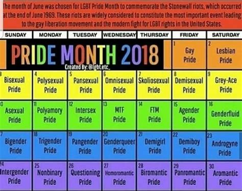 Pride month is an entire month dedicated to the uplifting of lgbtq voices, celebration of lgbtq culture and the support of lgbtq rights. 20+ Pride Month Calendar 2019 - Free Download Printable ...