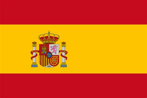 The kingdom of spain is a country located in southern europe, with two small exclaves in north africa (both bordering morocco ). Spania 🇪🇸 - Verdens flagg