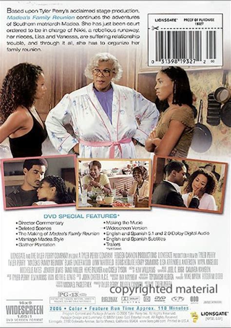 The mckellans head to a family reunion at m'dear and grandpa's house, where moz, cocoa and the kids consider a simpler life away from city comforts. Madea's Family Reunion: The Movie (Widescreen) (DVD 2006 ...