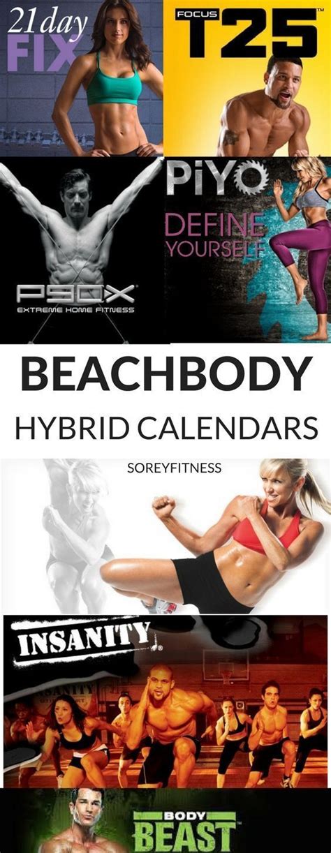 Beachbody hybrid workouts and calendars - Mix TurboFire, P90X, Insanity ...