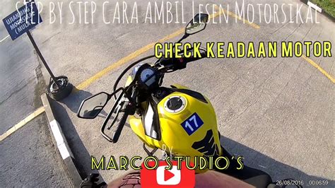 Belajar cara test titi jpj lesen motor baru? Cara Step By Step Ambil Lesen Motor Motosikal B2 & B Full ...