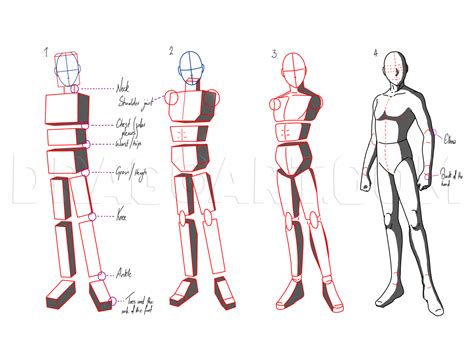 Guide to drawing anime bodies. How To Draw Anime Poses, Step by Step, Drawing Guide, by ...