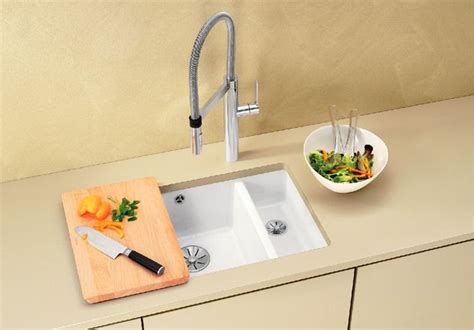 An inset ceramic sink is a great choice for both modern and traditional kitchens and we have a superb selection available at whatever style you are looking with a vast selection of colours and styles to chose from including white, black, grey and various shades of cream. BLANCO SUBLINE 350/150-U | BLANCO | Sink, Modern sink ...