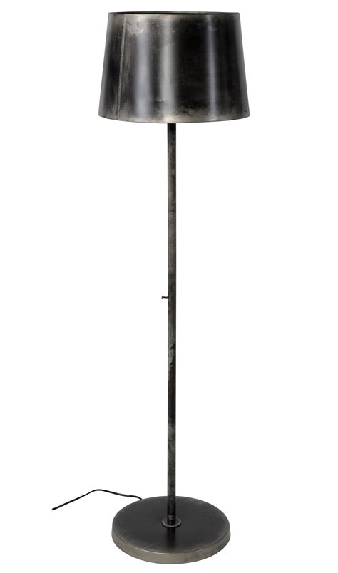 Abat jour conique 17 cm polyamide gun metal. Lampadaire industriel abat-jour métal RALF | Lampadaires ...