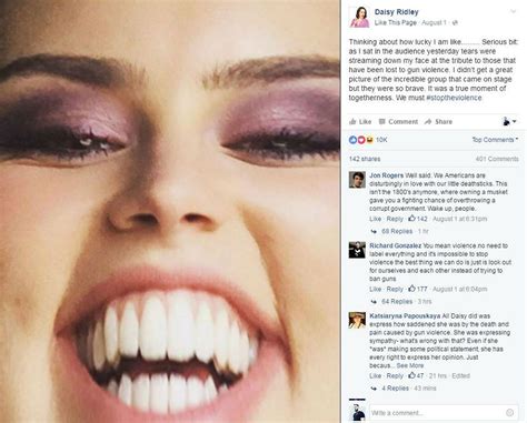 However, ridley recently addressed her. Daisy Ridley Quit Instagram After Gun Control Post - What ...