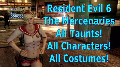 Resident evil 6 art gallery. All Character Taunts All Costumes The Mercenaries Resident ...