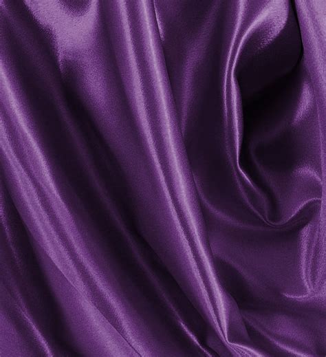 The fabric has a width of 60, is the sold by the yard and in continuous yards. Crepe Back Satin Fabric - #1032 Purple | Best Fabric Store