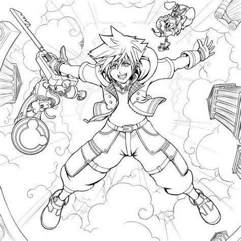 Some kingdom hearts coloring may be available for free. Sora Kingdom Hearts III | Sora kingdom hearts, Kingdom ...