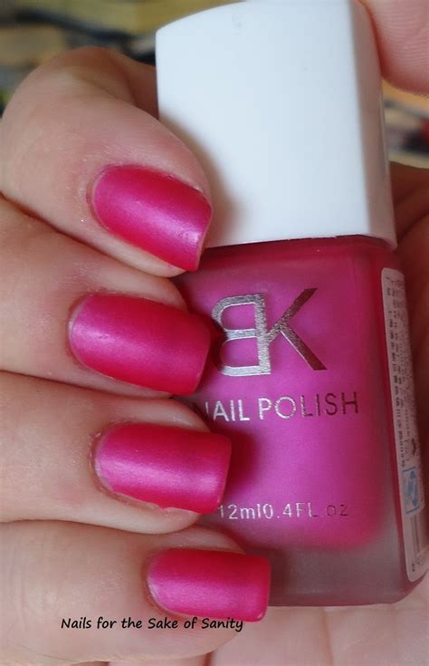 We believe in helping you find the product that is right for you. Nails for the Sake of Sanity: Born Pretty Store Review: Hot Pink Matte Nail Polish