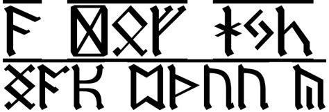 In dingbats > runes, elvish. Dwarf Runes 1 Font - FFonts.net