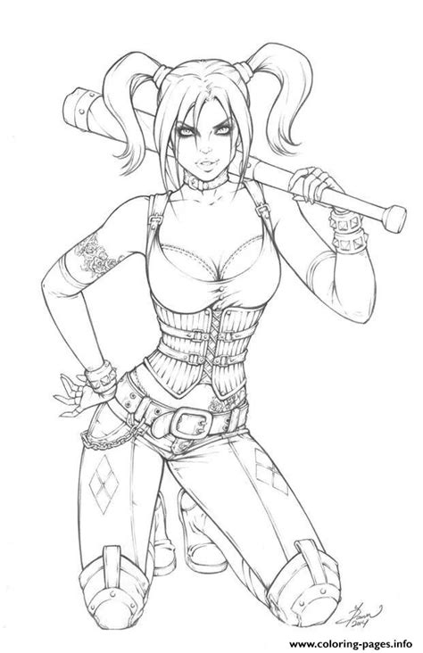 Maybe you would like to learn more about one of these? Sexy Cute Hight Definition Harley Quinn Coloring Pages ...