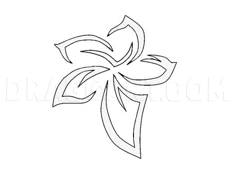 I'm sure you will be thrilled to see realistic flower drawings on a. How To Draw A Tribal Flower Tattoo, Step by Step, Drawing ...