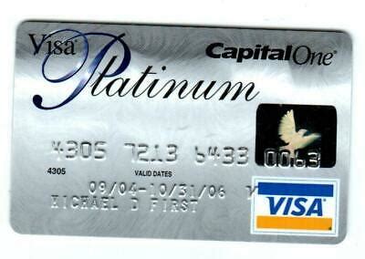 Maybe you would like to learn more about one of these? Expired 10/2006 Capital One Platinum Bank Visa Card Credit Card | eBay