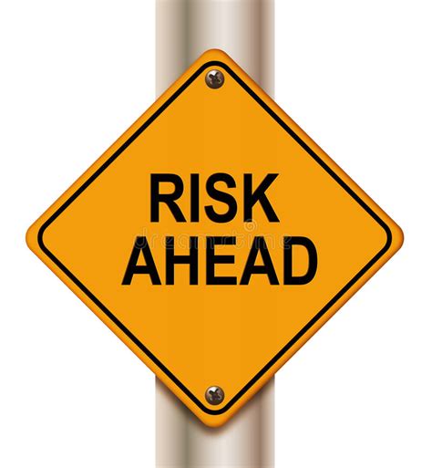 Risk ahead sign stock illustration. Illustration of protective - 21134708