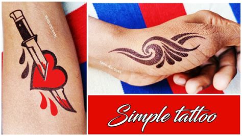 A very primitive way to make homemade temporary tattoos is to draw what you want on a piece of paper with an ink pen. How to make temporary tattoo at home beautiful idea loving ...