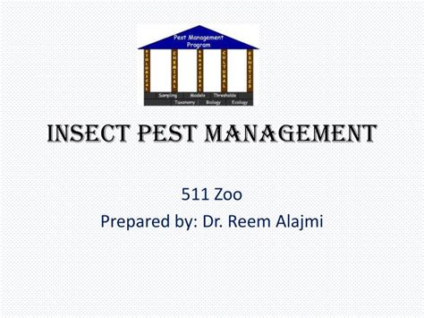 Eliminate your pest problem now! PPT - Insect pest management PowerPoint Presentation, free ...