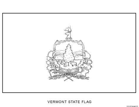 Online interactive printable vermont coloring pages for kids to color online. Vermont Flag US State Coloring Pages Printable