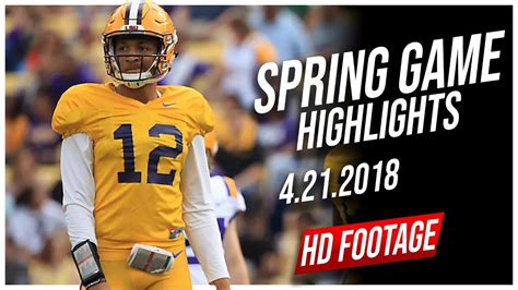 Последние твиты от lsu football (@lsufootball). Justin McMillan LSU Spring Game Full Highlights || 4.21 ...