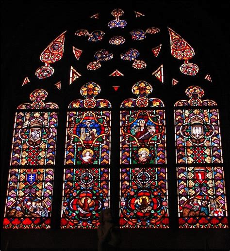 A medieval stained glass window is what you can see in most churches in england. stained glass window linear equation worksheet