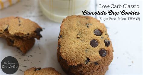 A keto and gluten free recipe with only 3.5 g net carbs per cookie. Low-Carb Classic Chocolate Chip Cookies {Sugar-Free, Paleo ...