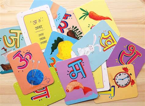 Write new words on the front of a card (one word per card). Flash Cards - Hindi Alphabet on Behance | Hindi alphabet ...