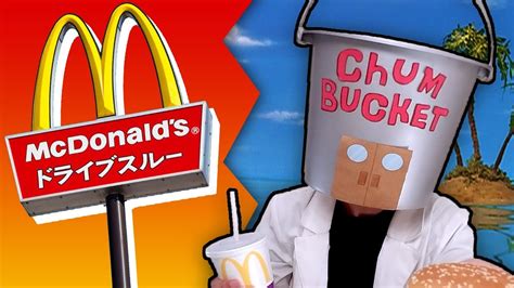Share the best gifs now >>>. Chum Bucket Goes to McDonald's! - AM64 - YouTube