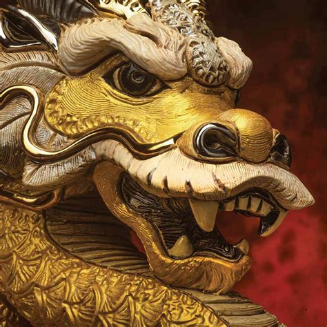 Golden Chinese Dragon | De Rosa | Cotswold Gift Gallery