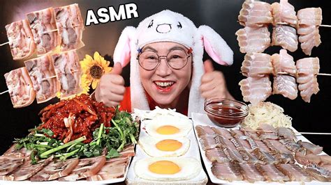 Real talk with coach white! ASMR MUKBANG 홍어무침, 홍어회, 홍어국수 리얼사운드 먹방!! SEASONED SKATE ...