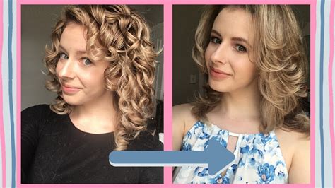 Hitting the curls with a flat iron or blow dryer is fine, but after a while your hair becomes so damaged that it begins to look worse for the wear. HOW TO SAFELY STRAIGHTEN CURLY HAIR: Salon-Style Blowout ...