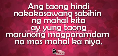 Mahalin mo muna lahat ng mali sa kanya bago mo mahalin ang lahat ng tama. Sweet Tagalog Quotes - Tagalog Love Quotes | Tagalog love quotes, Tagalog quotes, Love quotes ...