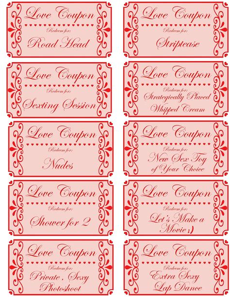 Check spelling or type a new query. Love Coupon Book, Printable Love Coupons, Romantic Coupon ...