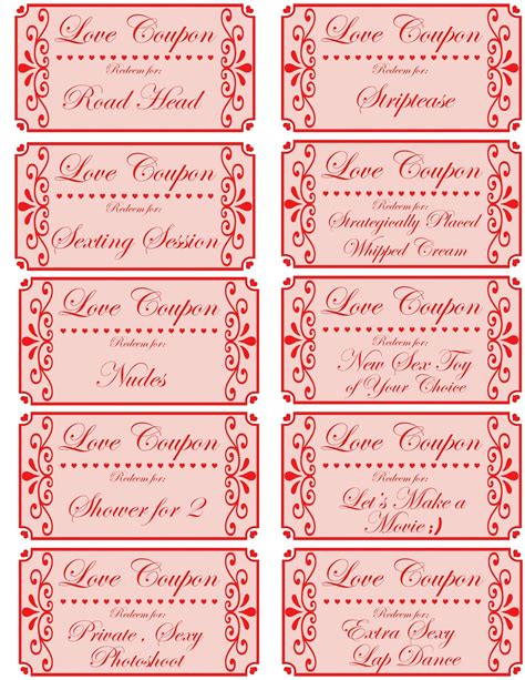 Check spelling or type a new query. Love Coupon Book, Printable Love Coupons, Romantic Coupon ...