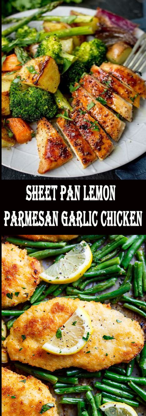 Today's feature is this sheet pan salmon with a lemon garlic parmesan seasoning. #Sheet #Pan #Lemon #Parmesan #Garlic #Chicken - Share