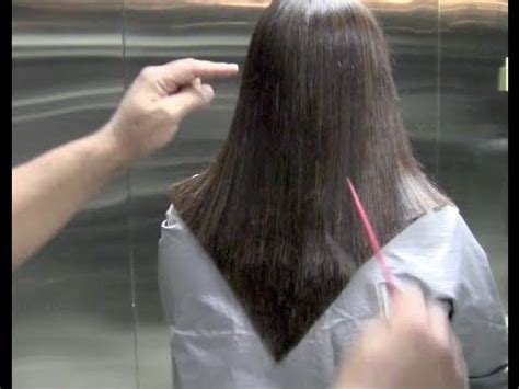 Good morning everyone, i show you a long haircut tutorial with layers, step by step, all the hair is cut at the front with a 90°. How To Cut a "V-Shape Haircut (Step by Step Haircut of a V ...