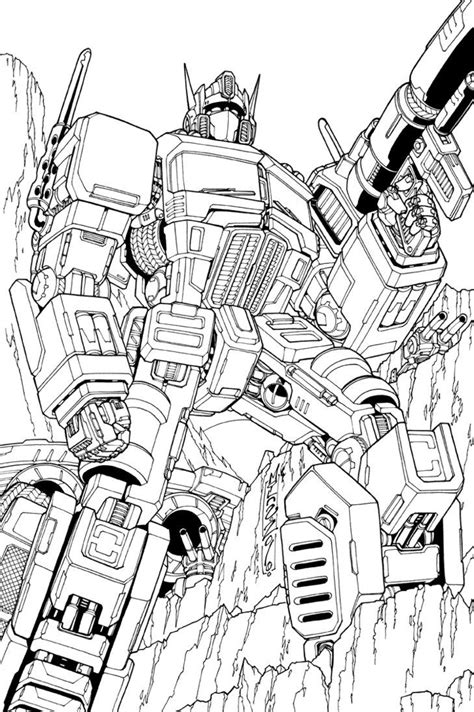 Download optimus_prime_lineart_by_markerguru.jpg (729×1096) | Coloring Science Fiction | Pinterest ...