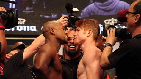 A win over golovkin would derail a hype train and solidify álvarez's legacy. MAYWEATHER VS CANELO: FACE OFF - YouTube