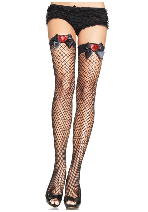 Browse macy's excellent selection, you'll find a wide range of stylish fishnet stockings options to suit your taste, budget, and style. Sequin Heart Applique Fishnet Stockings