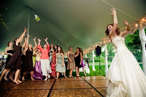 The bouquet toss is often the part of the wedding that goes from the traditional ceremony to the full thrown party. My View of the Dance Floor: Bouquet Toss and Garter Toss ...